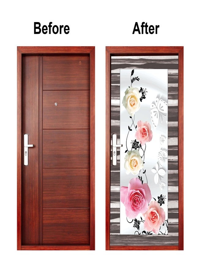 Wallpaper Mart Sticker Wallpaper for Door, Almirah, Table, Ac, Fridge (Size 30x78 Inches) Design6 - Image 3